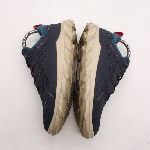 Ecco MX Low GTX Goretex Waterproof Women's EU 37 US 6-6.5 Blue Low Lace Sneakers - Picture 8 of 10